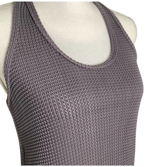 Hill Gray Knit Racerback Tank Top Medium - Picture 2 of 6